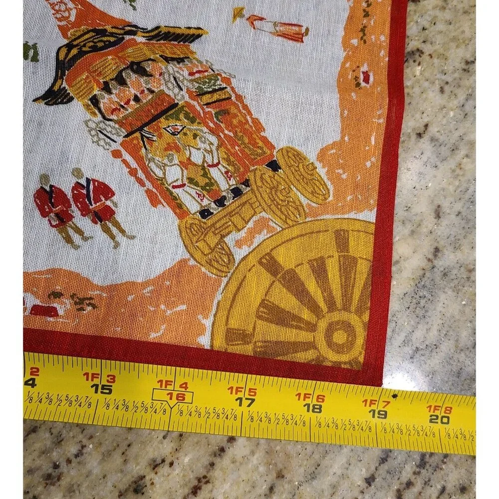 Matsuri Handkerchief Oriental Gion Festival? Lantern Yamaboko Orange 19